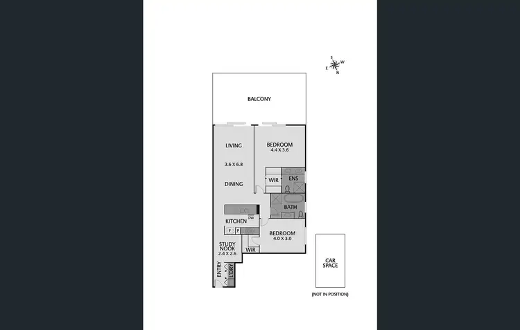 Floorplan of Homely unit listing, 309/405 high street, Northcote VIC 3070