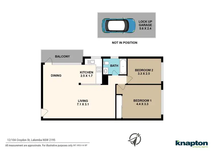 Floorplan of Homely unit listing, 12/102-104 Croydon Street, Lakemba NSW 2195