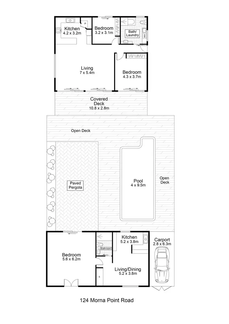 Floorplan of Homely house listing, 124 Morna Point Road, Anna Bay NSW 2316