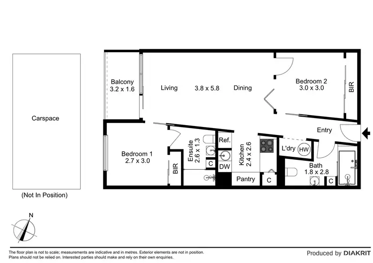 Floorplan of Homely apartment listing, 606/539 St. Kilda Road, Melbourne VIC 3004