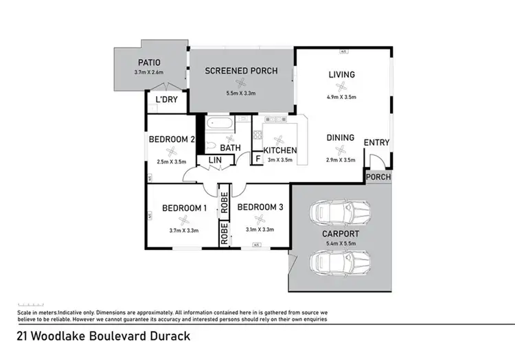 Floorplan of Homely house listing, 21 Woodlake blvd, Durack NT 830