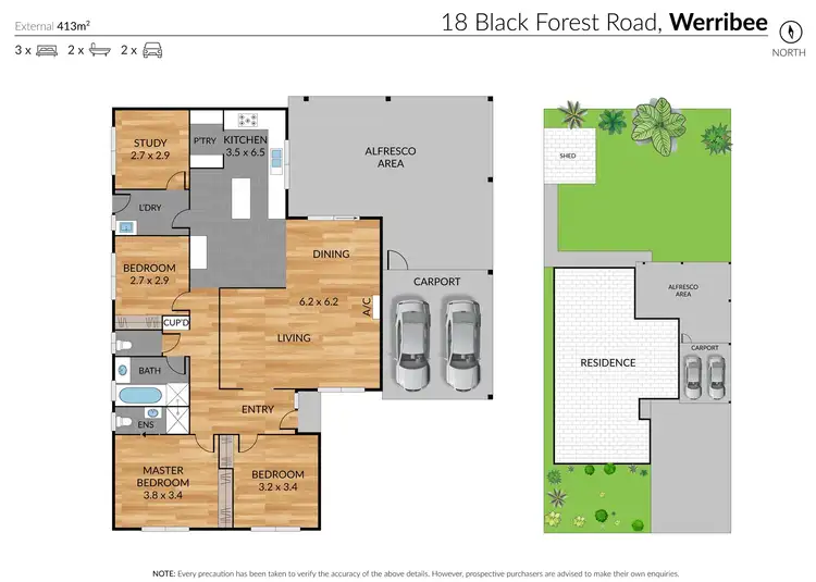 Floorplan of Homely house listing, 18 Black Forest Road, Werribee VIC 3030