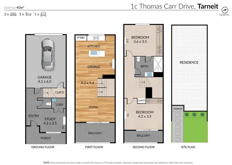 Floorplan of Homely unit listing, 1C Thomas Carr Drive, Tarneit VIC 3029