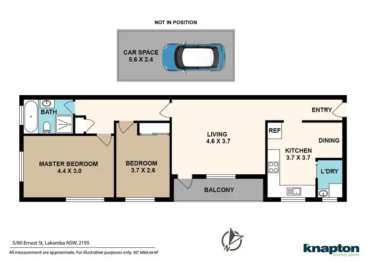Floorplan of Homely unit listing, 5/80 Ernest Street, Lakemba NSW 2195