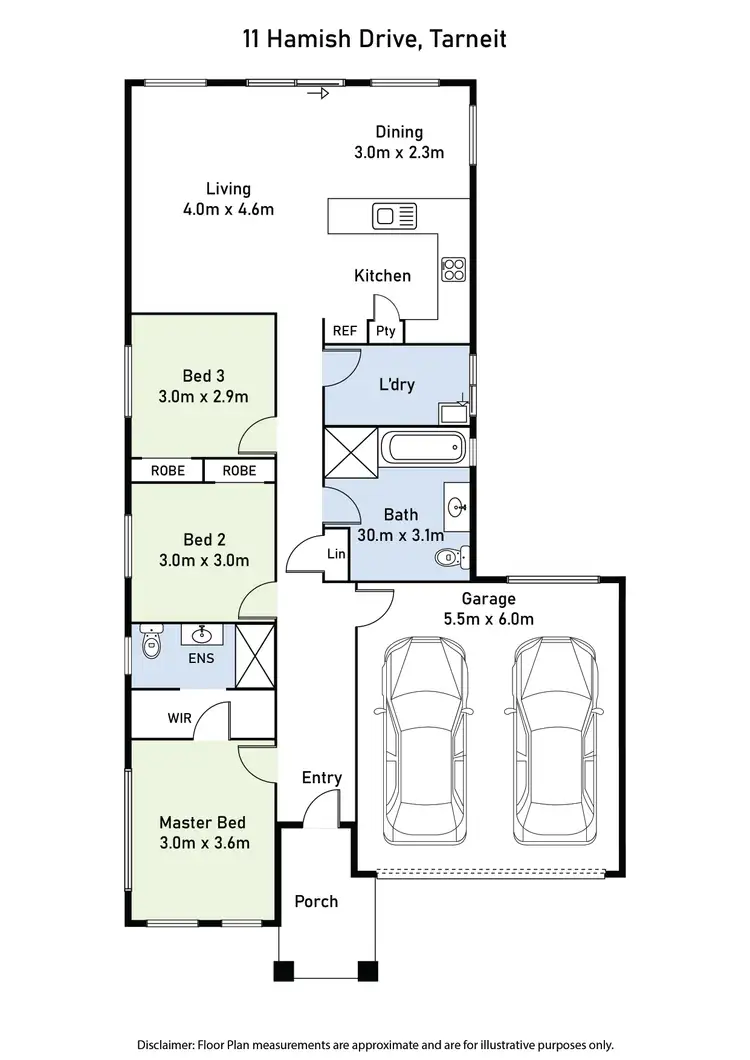Floorplan of Homely house listing, 11 HAMISH DRIVE, Tarneit VIC 3029