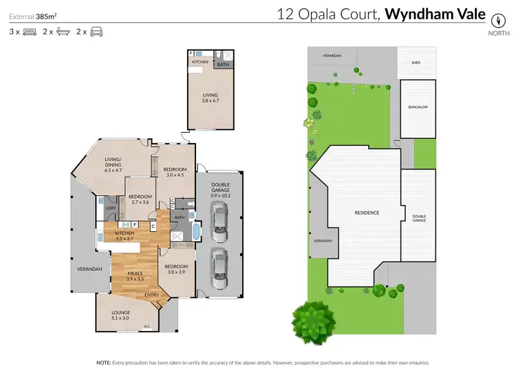 Floorplan of Homely house listing, 12 Opala Court, Wyndham Vale VIC 3024