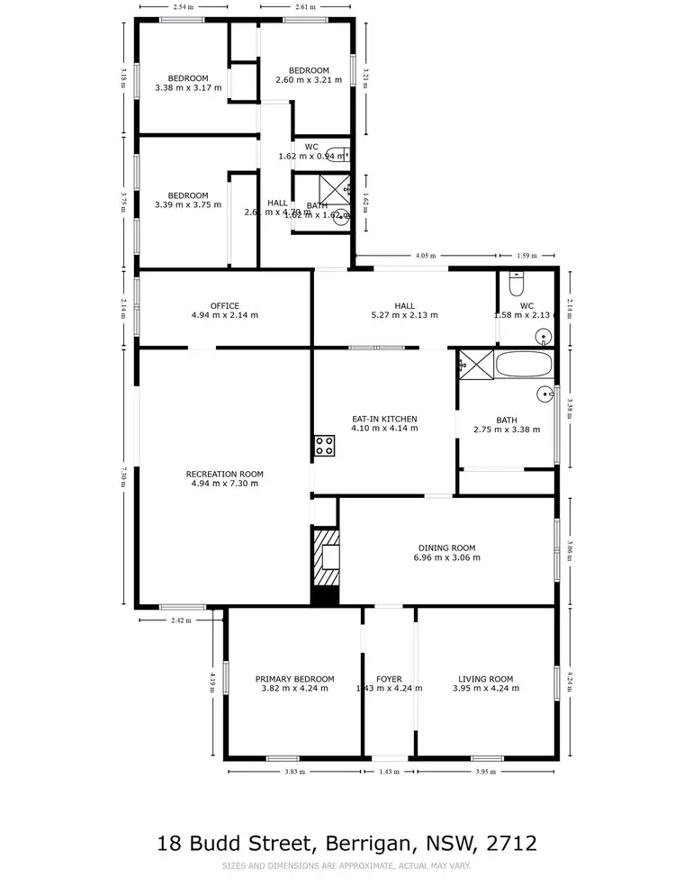 Floorplan of Homely house listing, 18 Budd Street, Berrigan NSW 2712