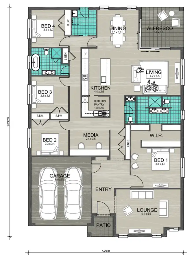 Floorplan of Homely house listing, 20 Copenhagen Street, Box Hill NSW 2765
