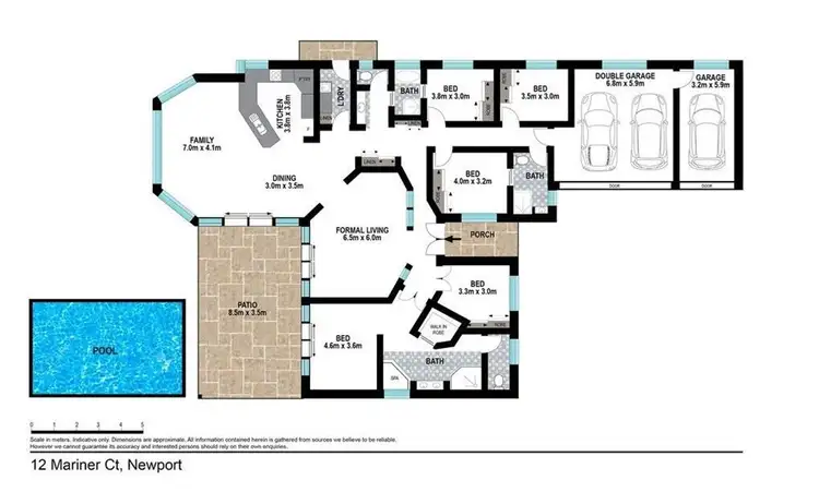 Floorplan of Homely house listing, 12 Mariner Court, Newport QLD 4020