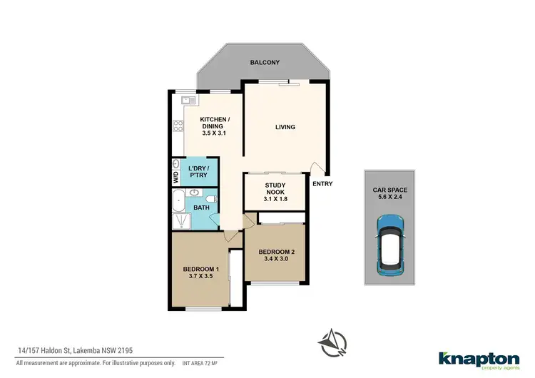 Floorplan of Homely unit listing, 14/157 Haldon Street, Lakemba NSW 2195