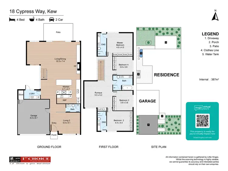 Floorplan of Homely house listing, 18 Cypress Way, Kew VIC 3101