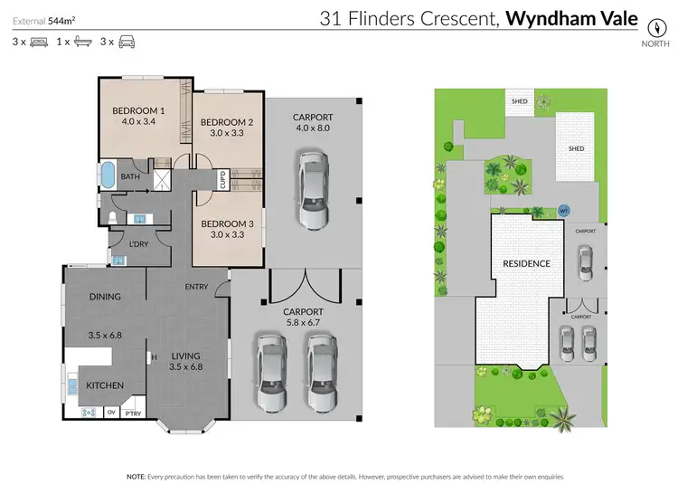 Floorplan of Homely house listing, 31 Flinders Crescent, Wyndham Vale VIC 3024