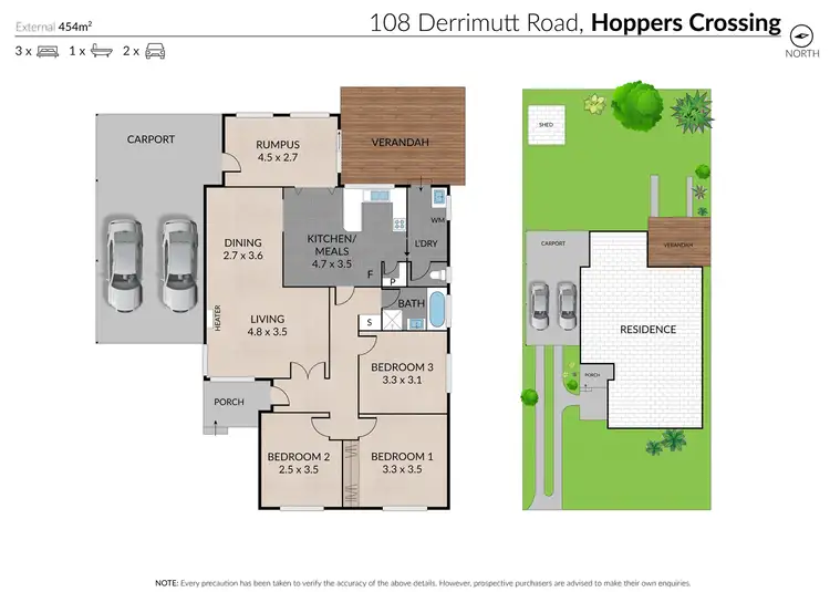 Floorplan of Homely house listing, 108 Derrimut Road, Hoppers Crossing VIC 3029
