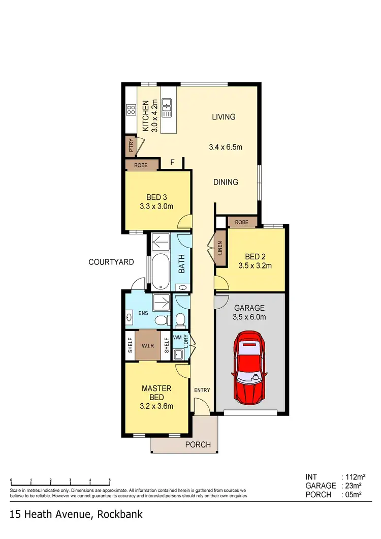 Floorplan of Homely house listing, 15 Heath Avenue, Rockbank VIC 3335