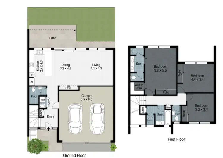 Floorplan of Homely townhouse listing, 6 PARK COVE BOULEVARD, Hope Island QLD 4212