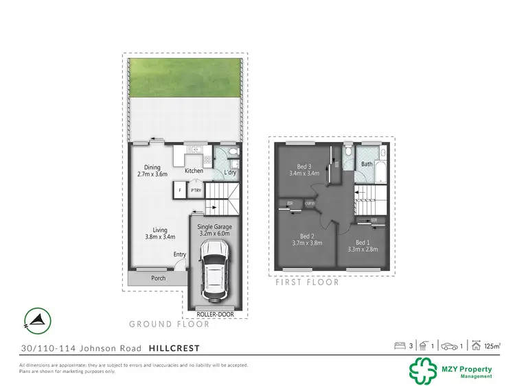 Floorplan of Homely townhouse listing, 30/110 -114 Johnson Road, Hillcrest QLD 4118