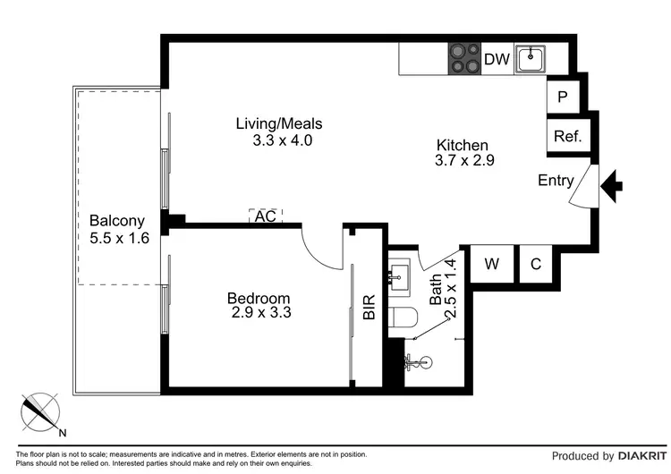Floorplan of Homely apartment listing, 509/387-395 Docklands Drive, Docklands VIC 3008