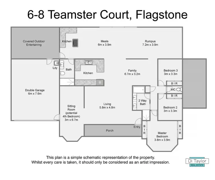 Floorplan of Homely house listing, 6-8 Teamster Court, Jimboomba QLD 4280