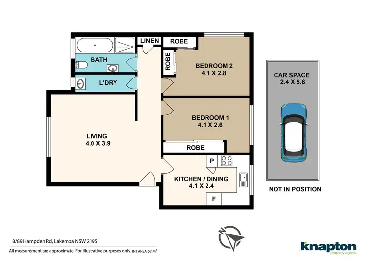 Floorplan of Homely unit listing, 8/89 Hampden Road, Lakemba NSW 2195
