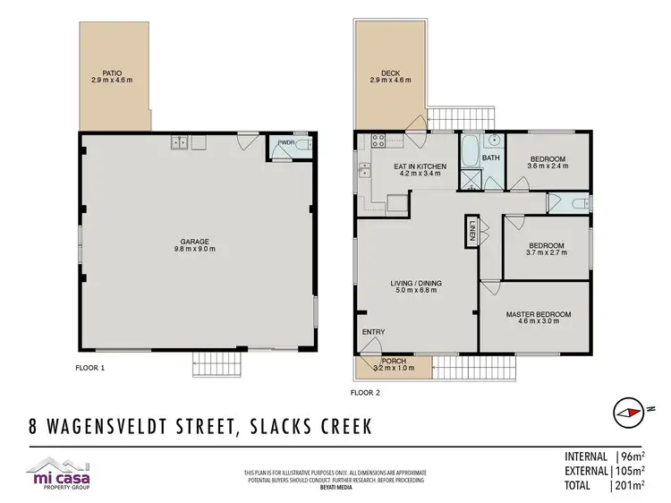 Floorplan of Homely house listing, 8 Wagensveldt Street, Slacks Creek QLD 4127