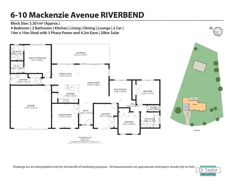 Floorplan of Homely house listing, 6-10 Mackenzie Ave, Riverbend QLD 4280