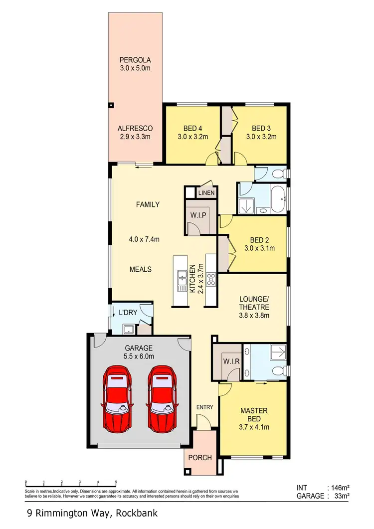 Floorplan of Homely house listing, 9 Rimmington Way, Rockbank VIC 3335