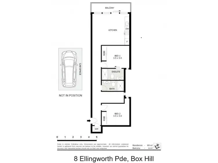 Floorplan of Homely apartment listing, 304/8 Ellingworth Parade, Box Hill VIC 3128