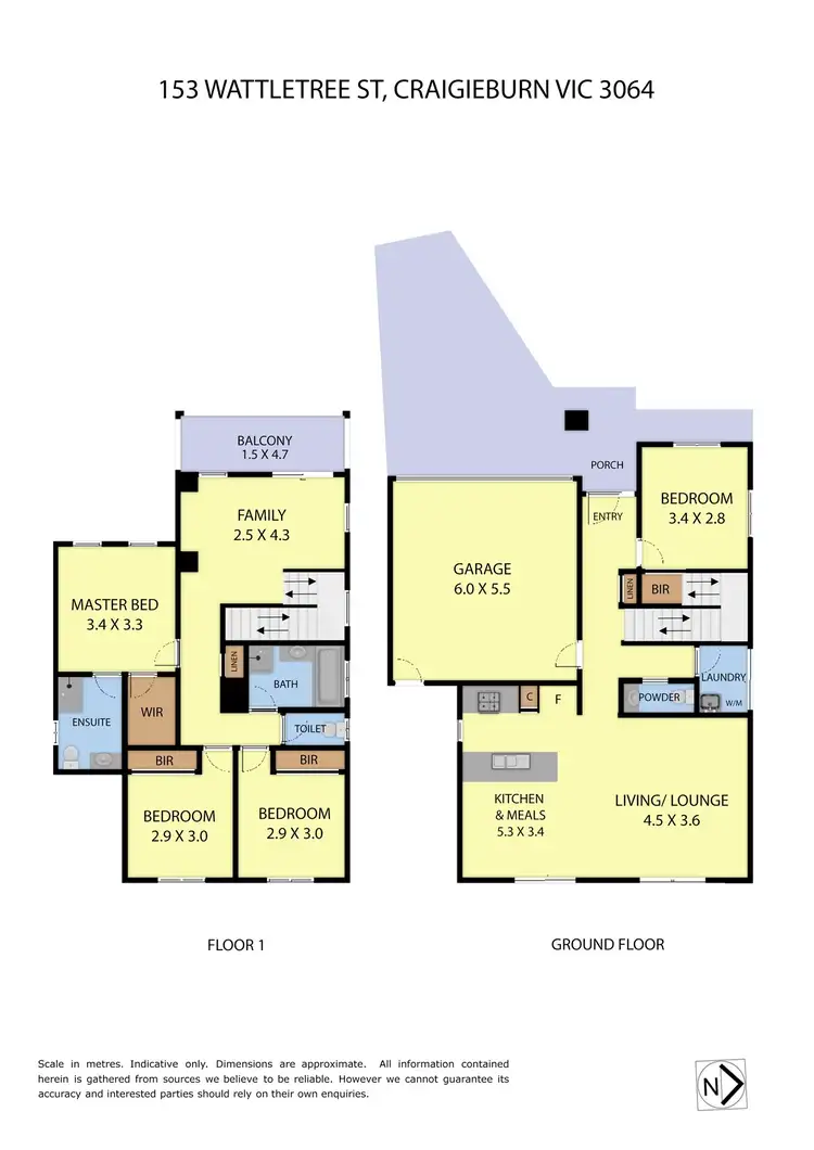 Floorplan of Homely house listing, 153 Wattletree Street, Craigieburn VIC 3064