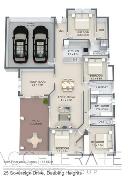 Floorplan of Homely house listing, 25 Sovereign Drive, Deebing Heights QLD 4306