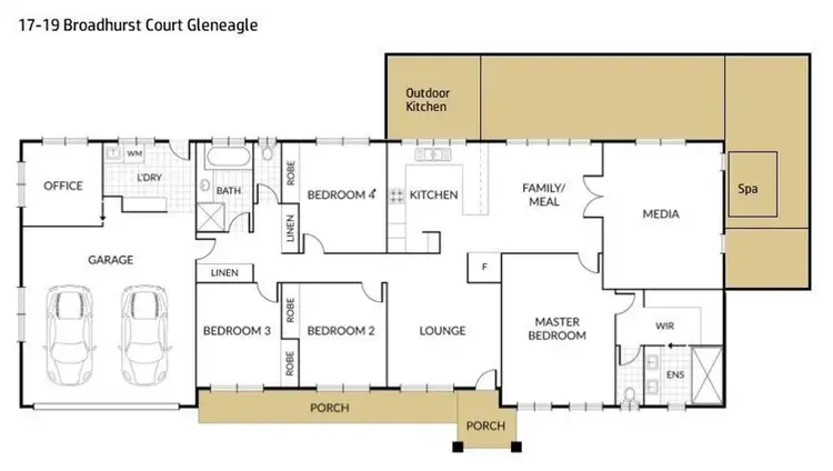Floorplan of Homely house listing, 17-19 Broadhurst Court, Gleneagle QLD 4285
