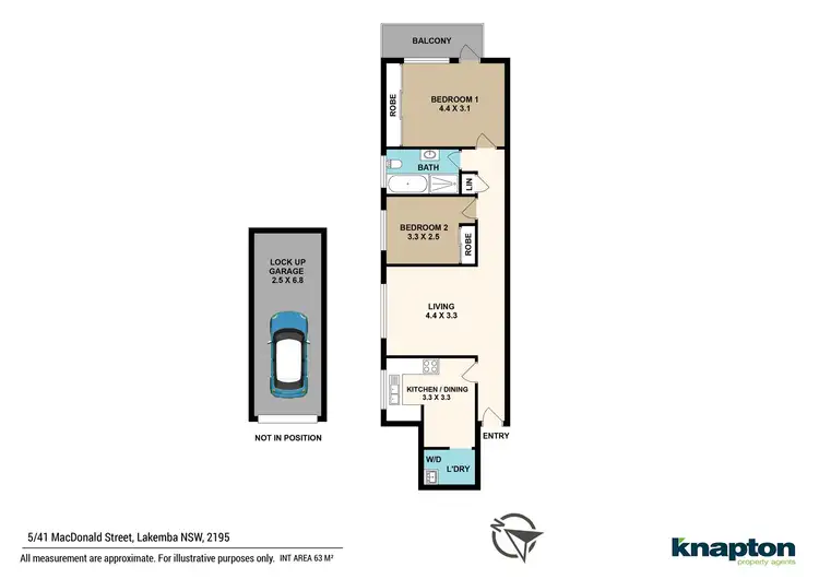 Floorplan of Homely unit listing, 5/41 Macdonald Street, Lakemba NSW 2195