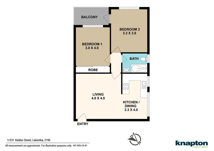 Floorplan of Homely unit listing, 1/231 Haldon Street, Lakemba NSW 2195