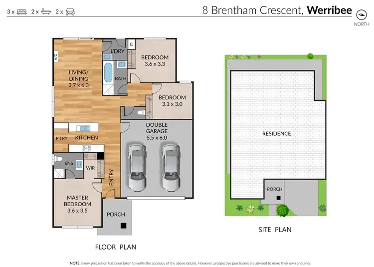 Floorplan of Homely house listing, 8 Brentham Crescent, Werribee VIC 3030