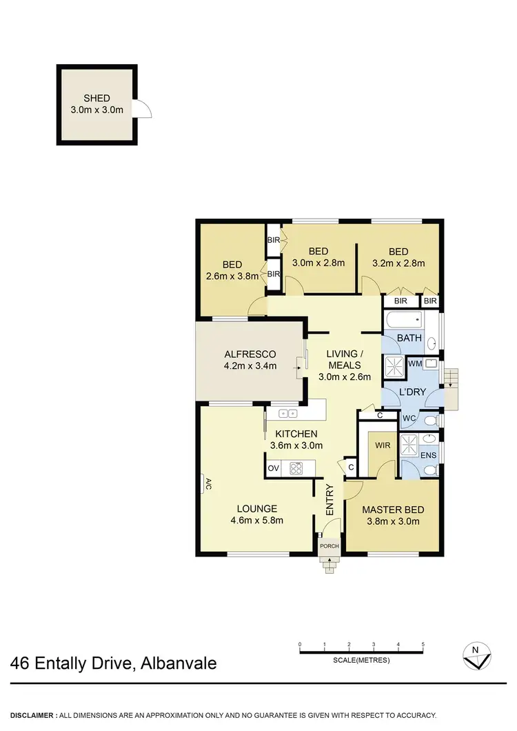 Floorplan of Homely house listing, 46 Entally Drive, Albanvale VIC 3021