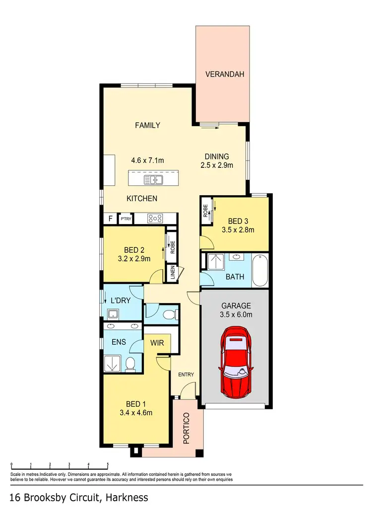 Floorplan of Homely house listing, 16 Brooksby Circuit, Harkness VIC 3337