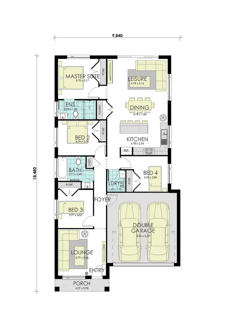 Floorplan of Homely house listing, 78 Somervaille Drive, Catherine Field NSW 2557