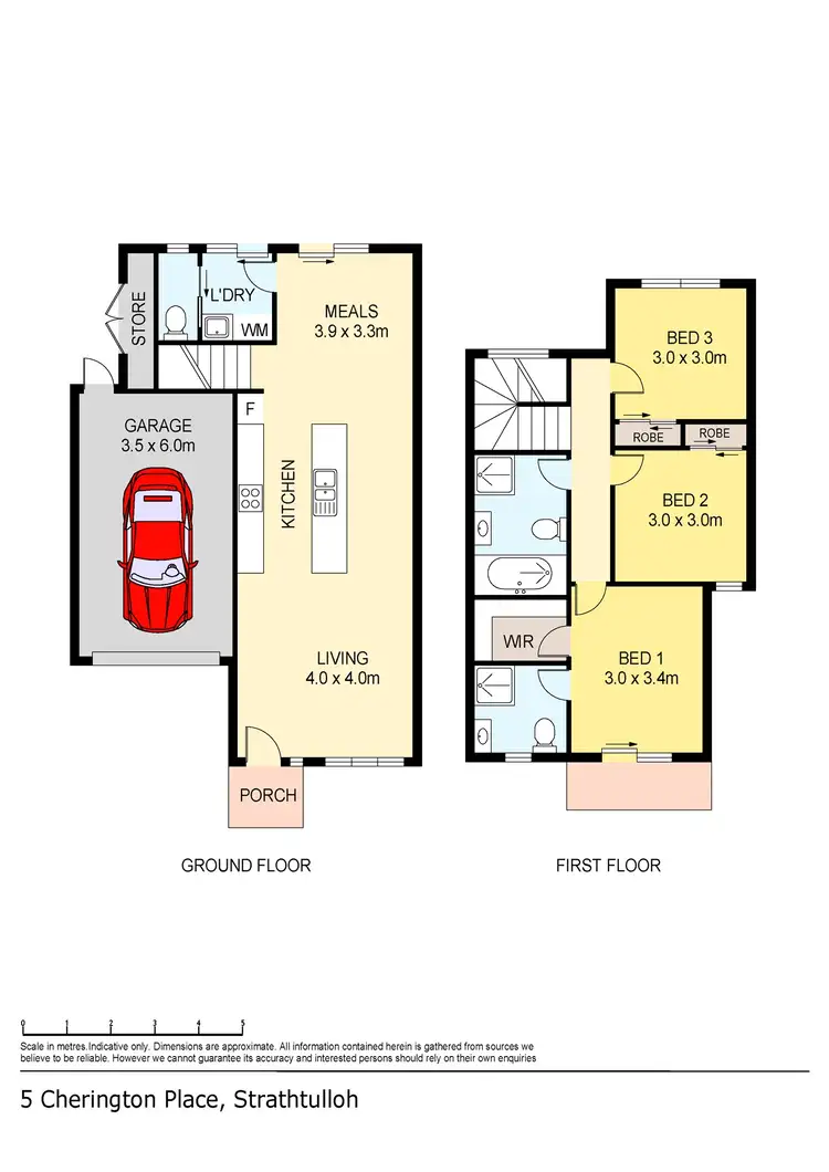 Floorplan of Homely townhouse listing, 5 Cherington Place, Strathtulloh VIC 3338