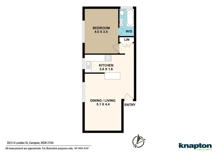 Floorplan of Homely unit listing, 20/2-4 London Street, Campsie NSW 2194