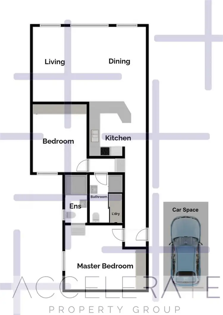Floorplan of Homely unit listing, 202/351 Brunswick Street, Fortitude Valley QLD 4006