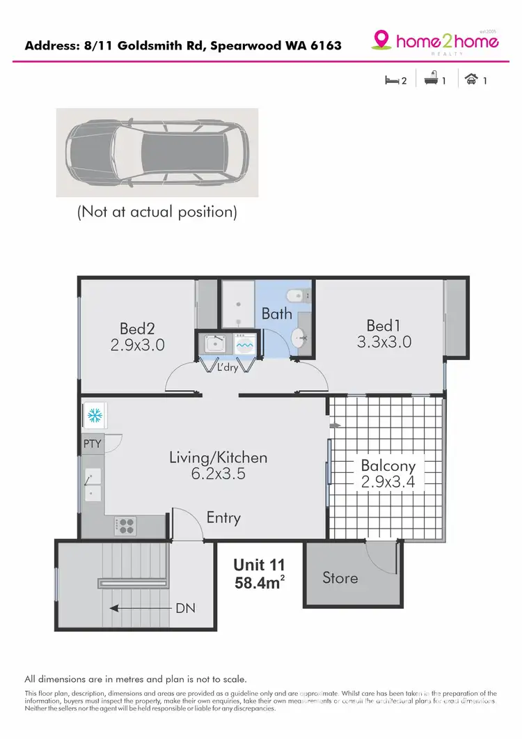 Floorplan of Homely house listing, 8/11 Goldsmith Road, Spearwood WA 6163