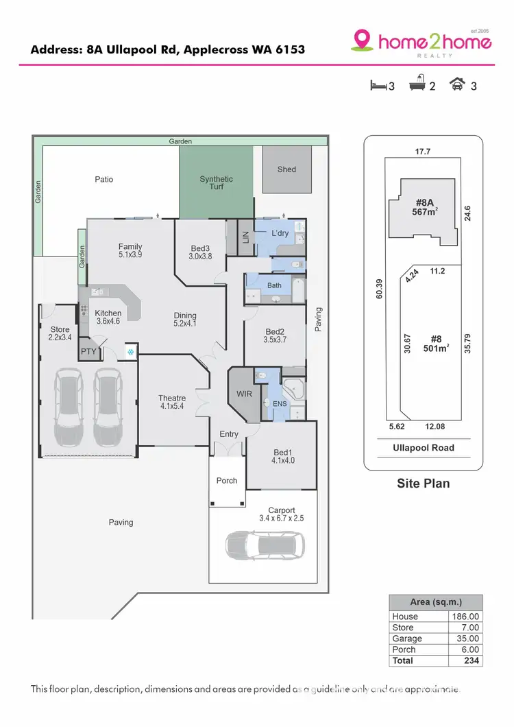 Floorplan of Homely house listing, 8A Ullapool Road, Applecross WA 6153