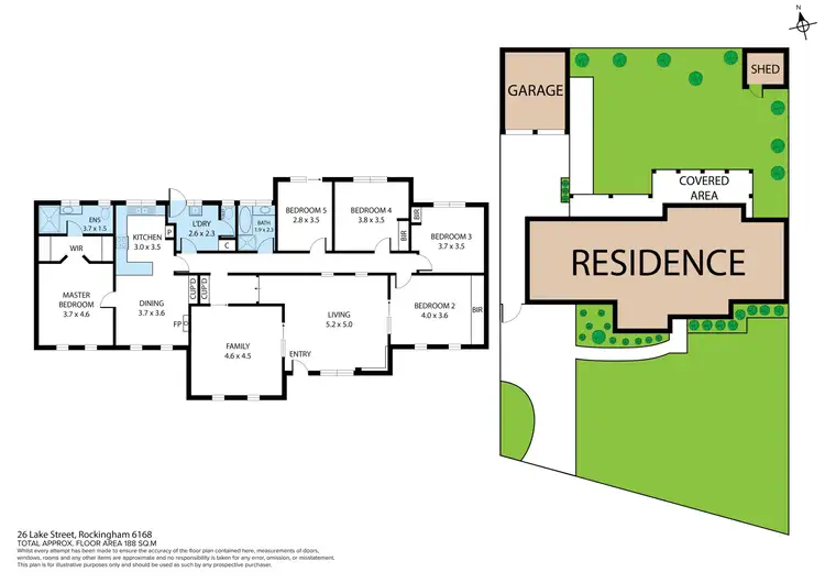Floorplan of Homely house listing, 26 Lake Street, Rockingham WA 6168