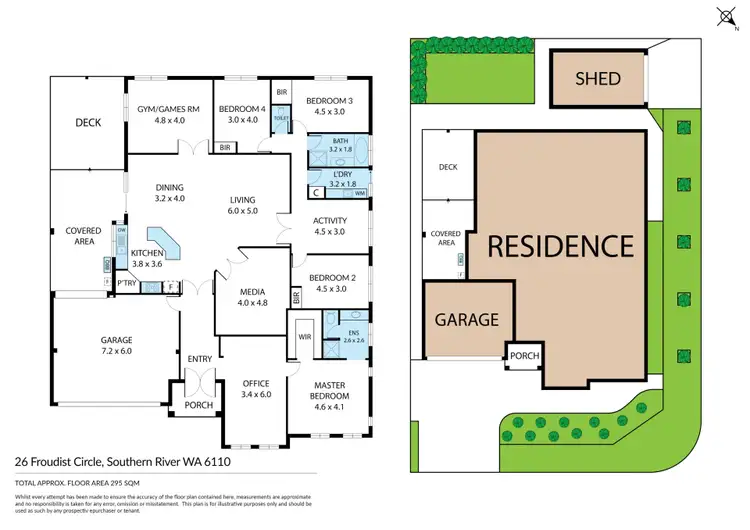 Floorplan of Homely house listing, 26 Froudist Circle, Southern River WA 6110