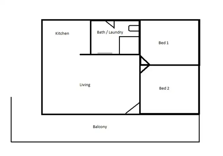 Floorplan of Homely unit listing, 8a Willis St, Charlestown NSW 2290