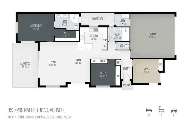 Floorplan of Homely house listing, 299 Napper Road, Arundel QLD 4214
