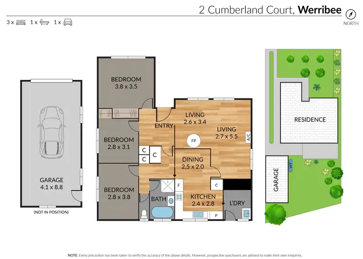 Floorplan of Homely house listing, 2 Cumberland Court, Werribee VIC 3030