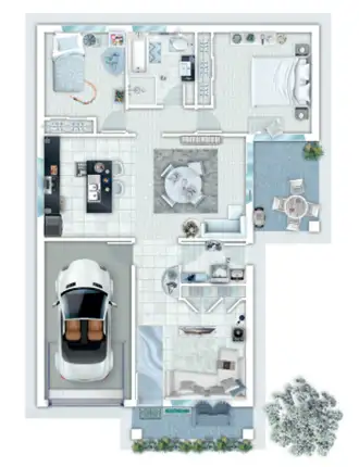 Floorplan of Homely townhouse listing, 5 Tourmaline Drive, Aberglasslyn NSW 2320
