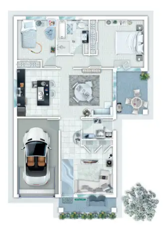 Floorplan of Homely townhouse listing, 6 Tourmaline Drive, Aberglasslyn NSW 2320