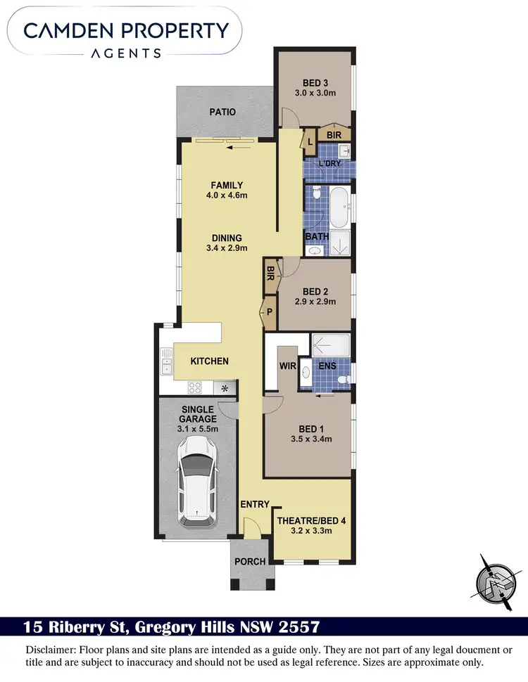 Floorplan of Homely house listing, 15 Riberry Street, Gregory Hills NSW 2557