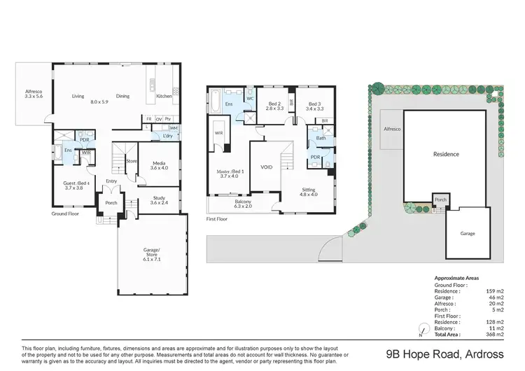 Floorplan of Homely house listing, 9B Hope Road, Ardross WA 6153